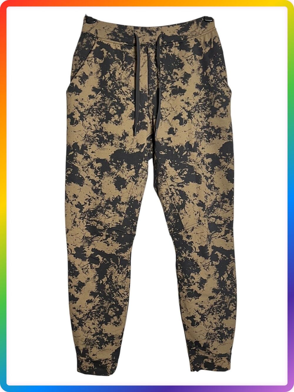 Lululemon Performance Jogger MENS Small Graphite Grey Orange French Terry